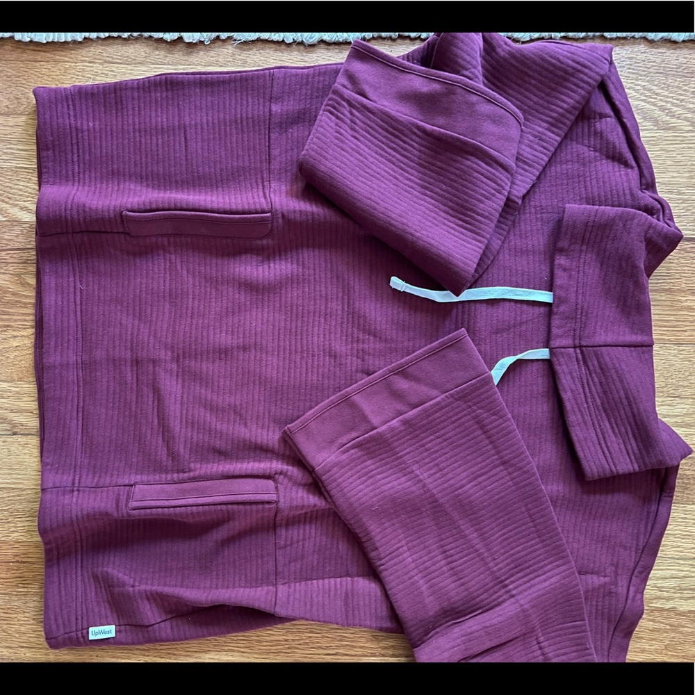 UpWest Cowl Neck Ribbed Sweatshirt